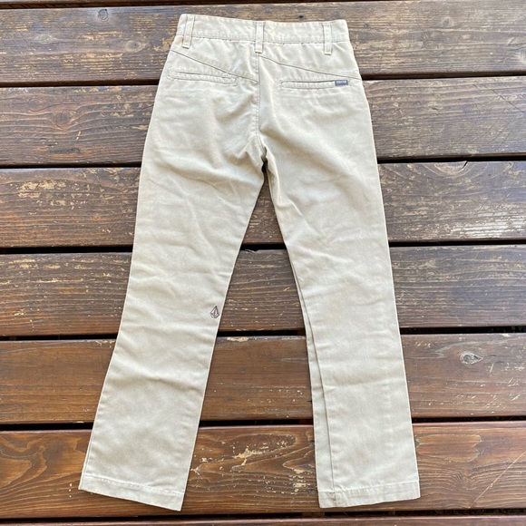 Volcom vorta 10 slim chino khaki straight leg pants skater - Picture 3 of 3